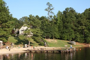 Hall Lodge on Lake Anne at Camp of the Rising Son